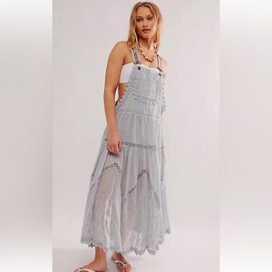 Free People Trails End Lace Crochet Vintage Skirtall